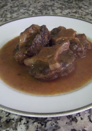 A picture of Oxtail Stew in Red Wine.