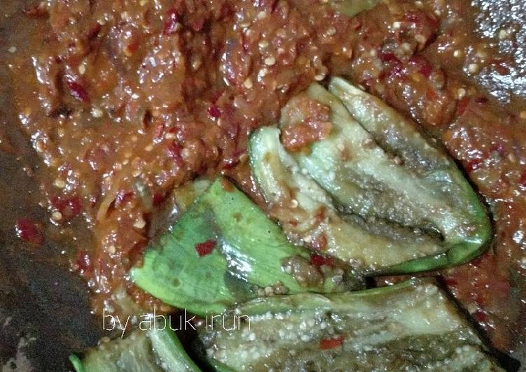 Sambal Bawang penyet Terong