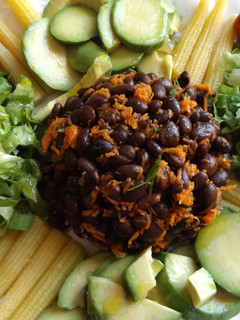 Una foto de Plato frío de fríjoles negros