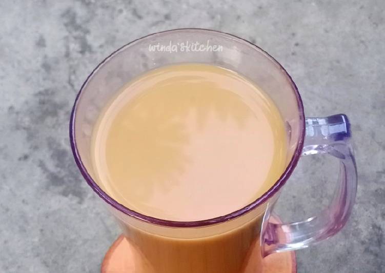 Cara Gampang Membuat Coffee milk Tea, Bikin Ngiler