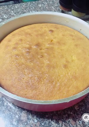 صورة لوصفة كيك البرتقال بكيس الفروتي او التانك 🍊🍊🍞