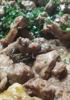 Una foto de Bondiola de cerdo al disco