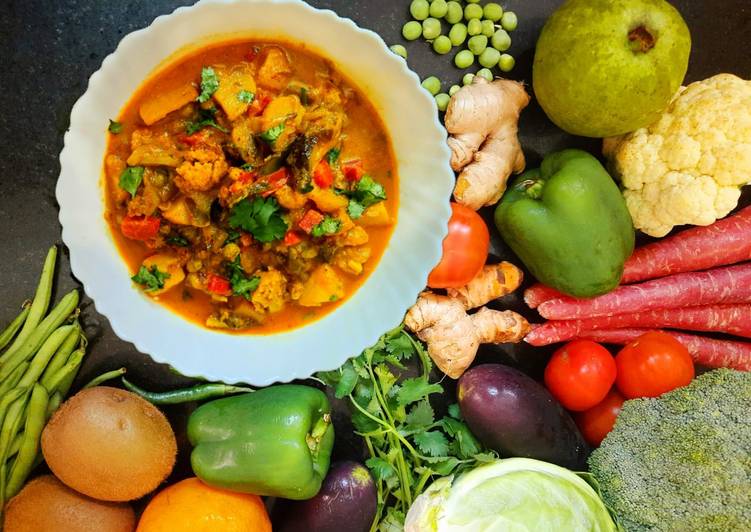 Recipe of Homemade Mix Vegetables Curry