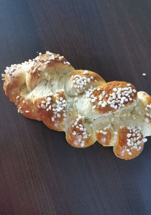 Une photo de Pain au lait tressé