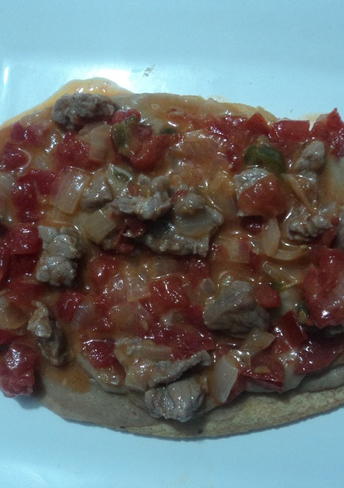 Una foto de Huarache con arrachera a la mexicana mamá  Tacha