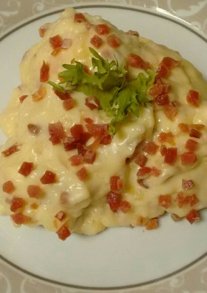 Una foto de Coliflor con bechamel y jamón