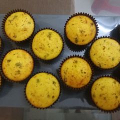Saffron Mawa Cupcakes A picture of Saffron Mawa Cupcakes.