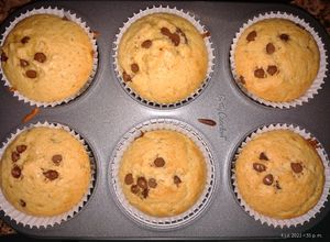 Una foto de Cupcakes con chips de chocolate