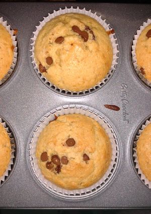 Una foto de Cupcakes con chips de chocolate