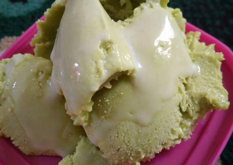 Resep Es krim alpukat 3 bahan., Enak Banget