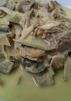 Foto resep Jantung Pisang Masak Kuning