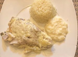 Una foto de Filete de Merluza gratinado