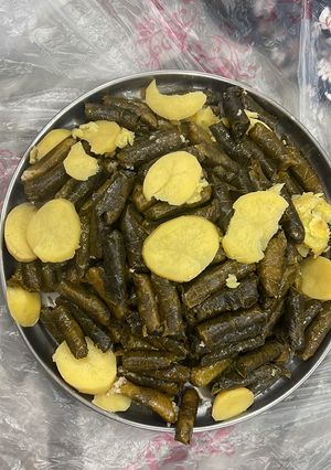 صورة لوصفة ورق عنب باللحمه المفرومة✔️