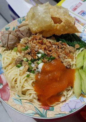 Foto resep Pangsit mie ayam jakarta