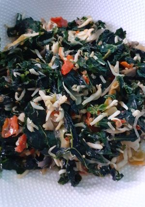 Foto resep Tumis daun singkong jepang