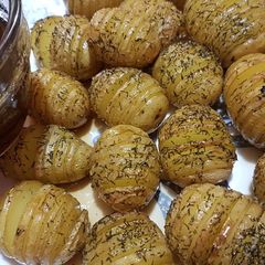 A picture of Baby Hasselbacks with Brown Butter.