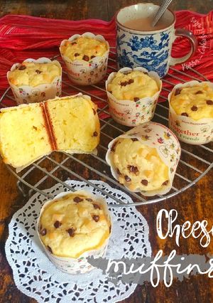 Foto resep (218) Cheese Custard Muffin (empuk)
