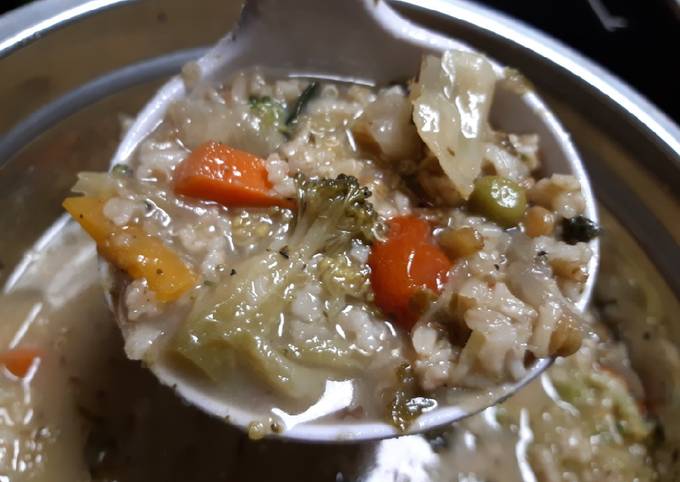 Recipe of Favorite Vegetable &amp; Multigrain Soup