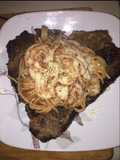 The t-bone con spaghetti