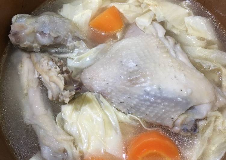 Sup Ayam Kembang Tahu (slow cooker)