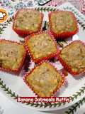 👩‍🍳Banana Oatmeals Muffin with Hazelnuts