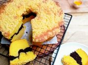 Gambar coklat crumble cake