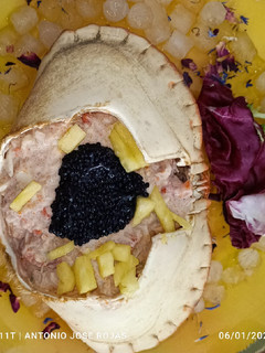 Una foto de Ensalada de buey de mar