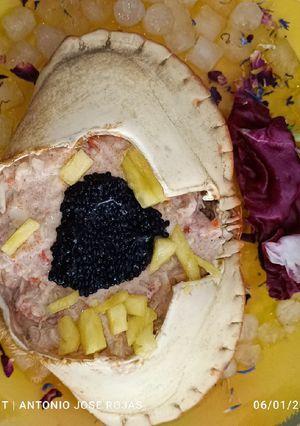 Una foto de Ensalada de buey de mar
