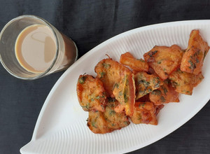 A picture of Watermelon Rind Pakoda.
