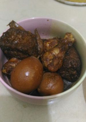 Foto resep Semur telur tahu hitam manis
