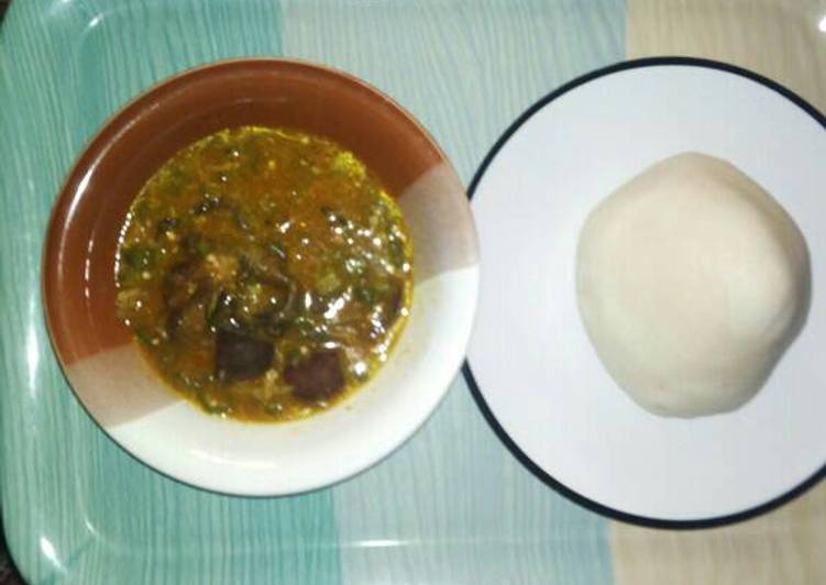 Okra and ogbonno soup