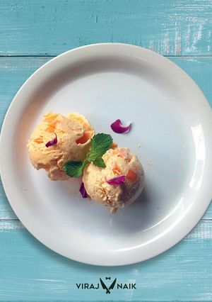 A picture of Mango Icecream.