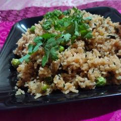 Methi matar pulao A picture of Methi matar pulao.