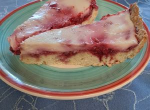 Una foto de Kuchen de frambuesa