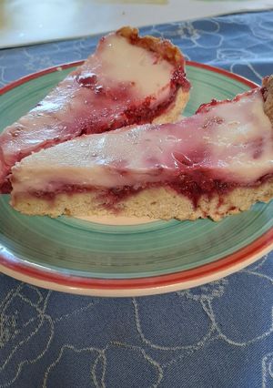 Una foto de Kuchen de frambuesa