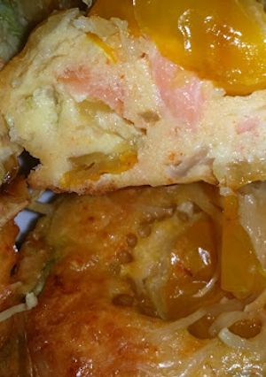 O poză a rețetei Brioșe Muffins cu somon afumat.