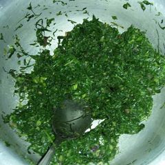 A picture of Fried kales.