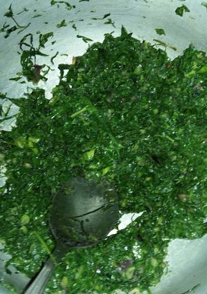 A picture of Fried kales.