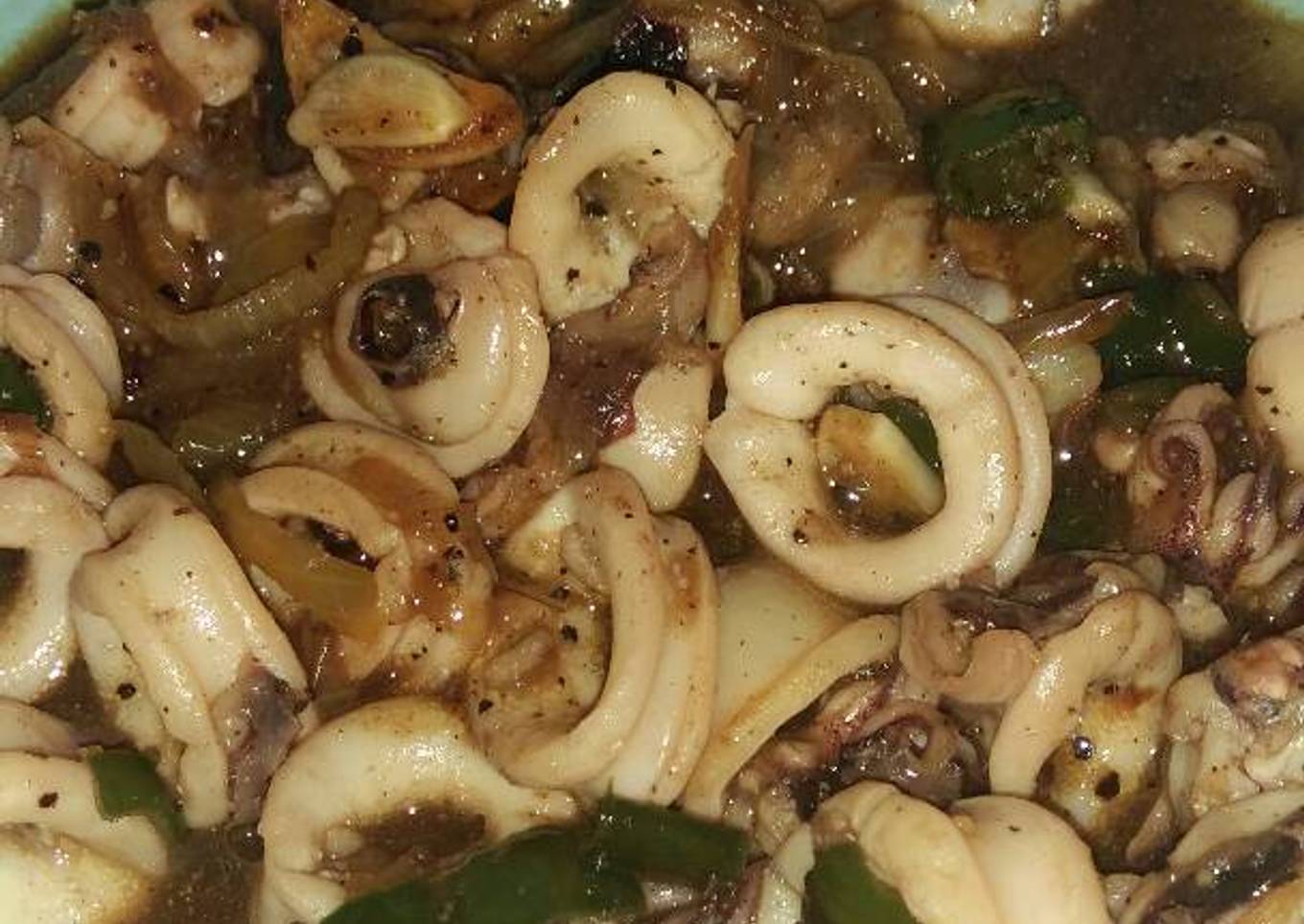 cumi dengan lada hitam