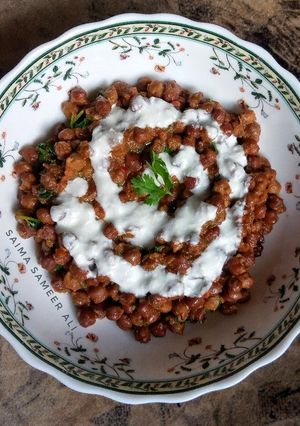 A picture of Kalay channo ki chaat.