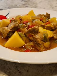 Una foto de Estofado de cerdo a la sidra