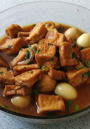 Foto resep Telur puyuh tahu saus tiram