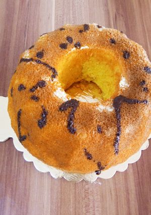 عکسی از دستور کیک زعفران وگلاب
