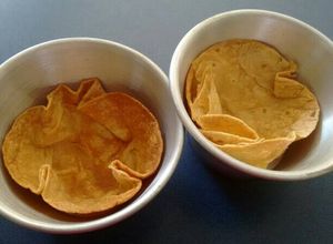 Una foto de Canastitas de tortillas de harina. ॐ