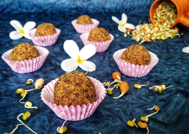 Recipe of Super Quick Homemade Mixed sprouts laddu