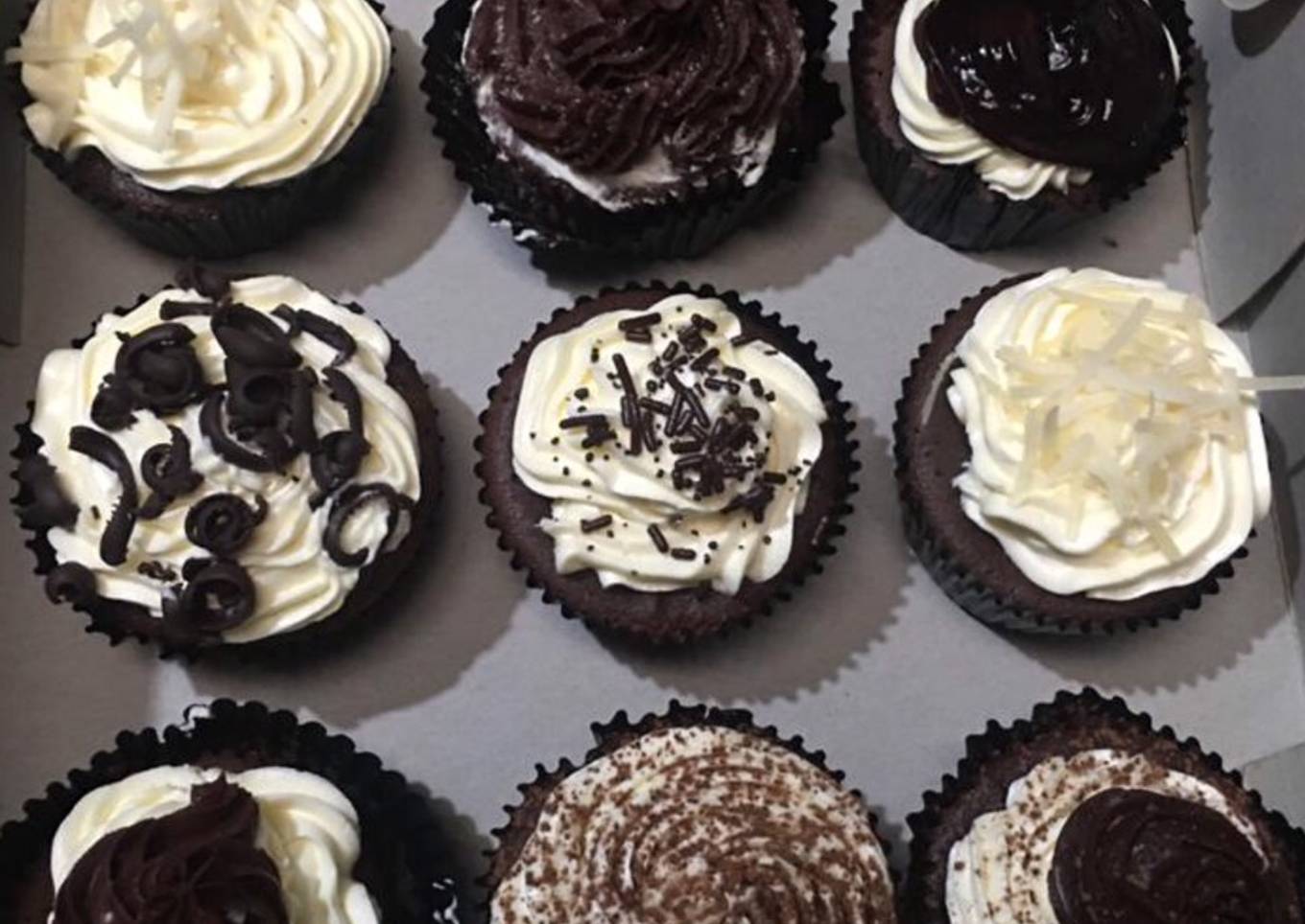Cupcake panggang cetakan kue lumpur