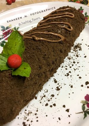A picture of Oreo Icecream Roll.