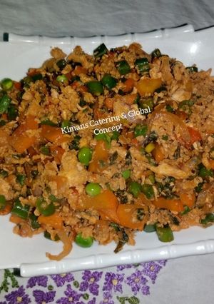 A picture of Egg veggies sauce.