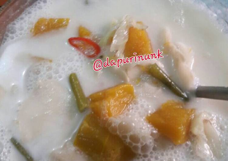 Resep Gangan waluh banjar simple /sayur labu santan no msg, Lezat