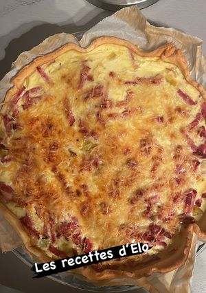 Une photo de Quiche poireaux bacon comté
